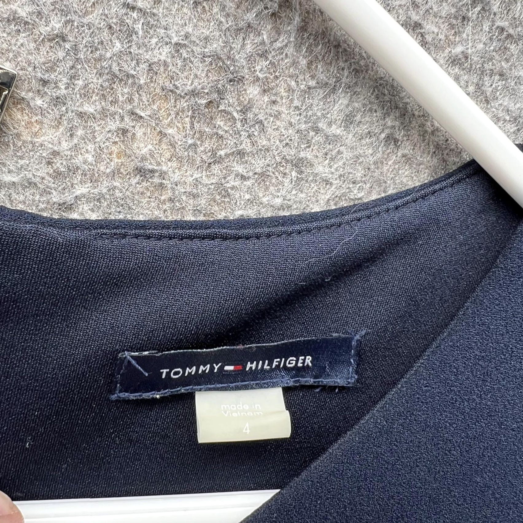 Tommy Hilfiger Tommy Hilfiger Dress Women 4 Ladies Blue Navy A-Line Sleeveless Knit Polyester Short Dress Women's 4 Size S / US 4 / IT 40 - 5 Thumbnail