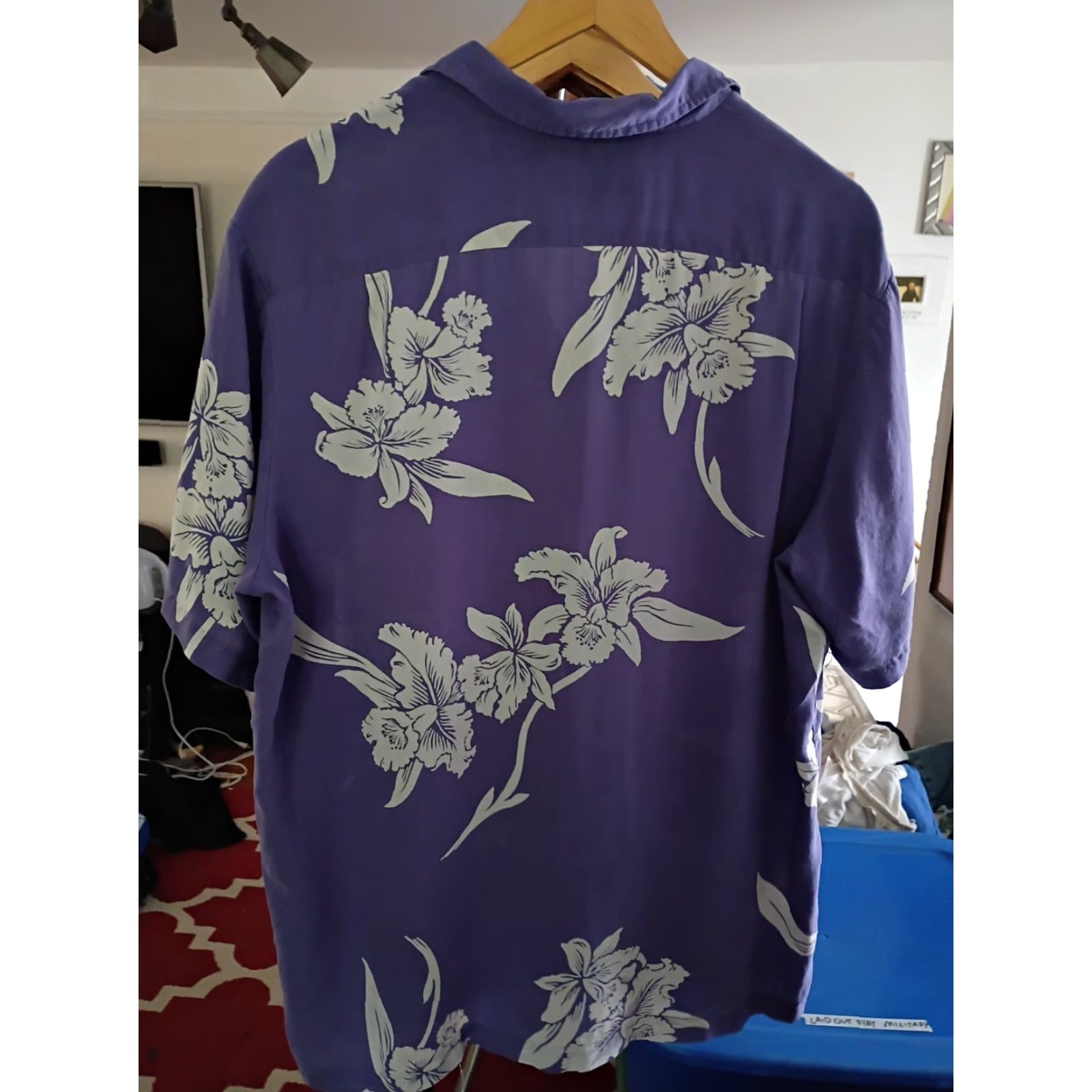 ALOHAS VINTAGE Cook Street Honolulu Made In USA Aloha Shirt Blue Short Sleeve L Mens Shirt Hawaii Size US L / EU 52-54 / 3 - 3 Thumbnail