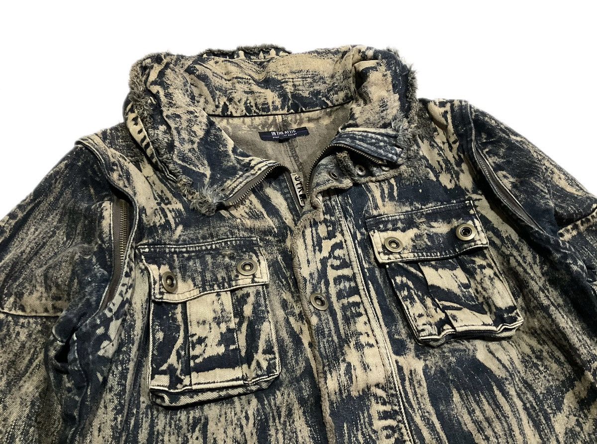 14th Addiction × If Six Was Nine × In The Attic 🔥Sick Y2K In The Attic Mud Wash Denim Jacket Hooded Size US L / EU 52-54 / 3 - 5 Thumbnail