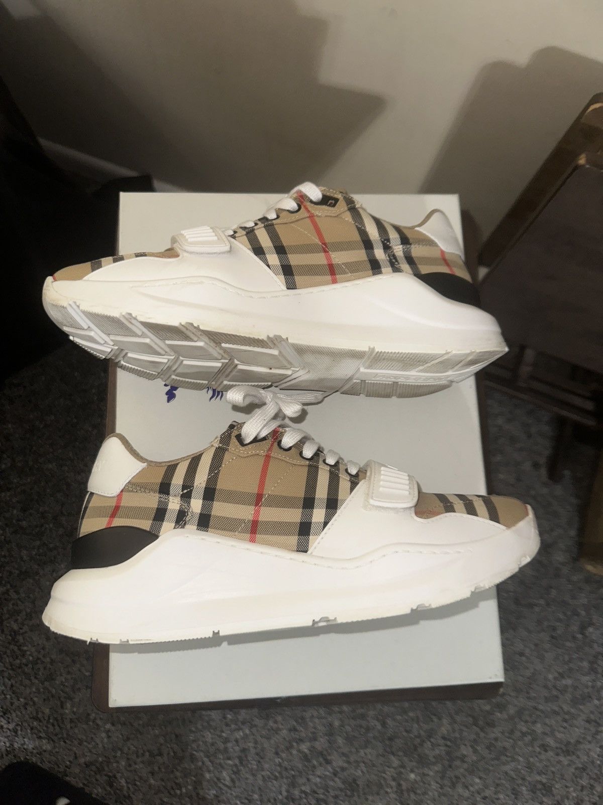 Burberry Burberry checked Lace-Up sneakers Size US 9 / EU 42 - 6 Thumbnail