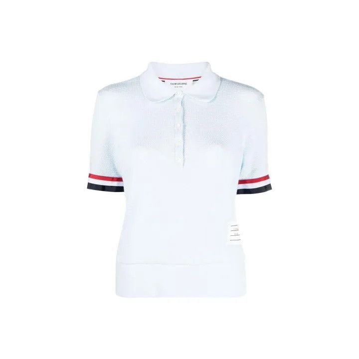 Thom Browne Thom Browne Striped Short Sleeve Polo Shirt -2507 Size M / US 6-8 / IT 42-44 - 7 Thumbnail
