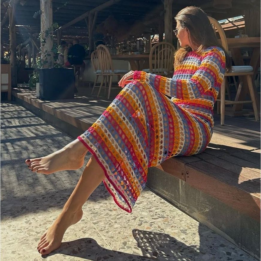 Mango LAST ONE!!! Mango Crochet Maxi Dress Resort Vacation NWT Size M / US 6-8 / IT 42-44 - 17 Thumbnail