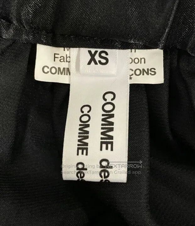 Comme des Garcons Comme des Garcons size XS Black vintage panel skirt Size 22" - 5 Thumbnail