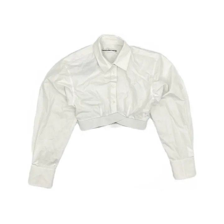 Alexander Wang Alexander Wang Stylish Cropped Long Sleeve Shirt 0079 Size XS / US 0-2 / IT 36-38 - 1 Thumbnail