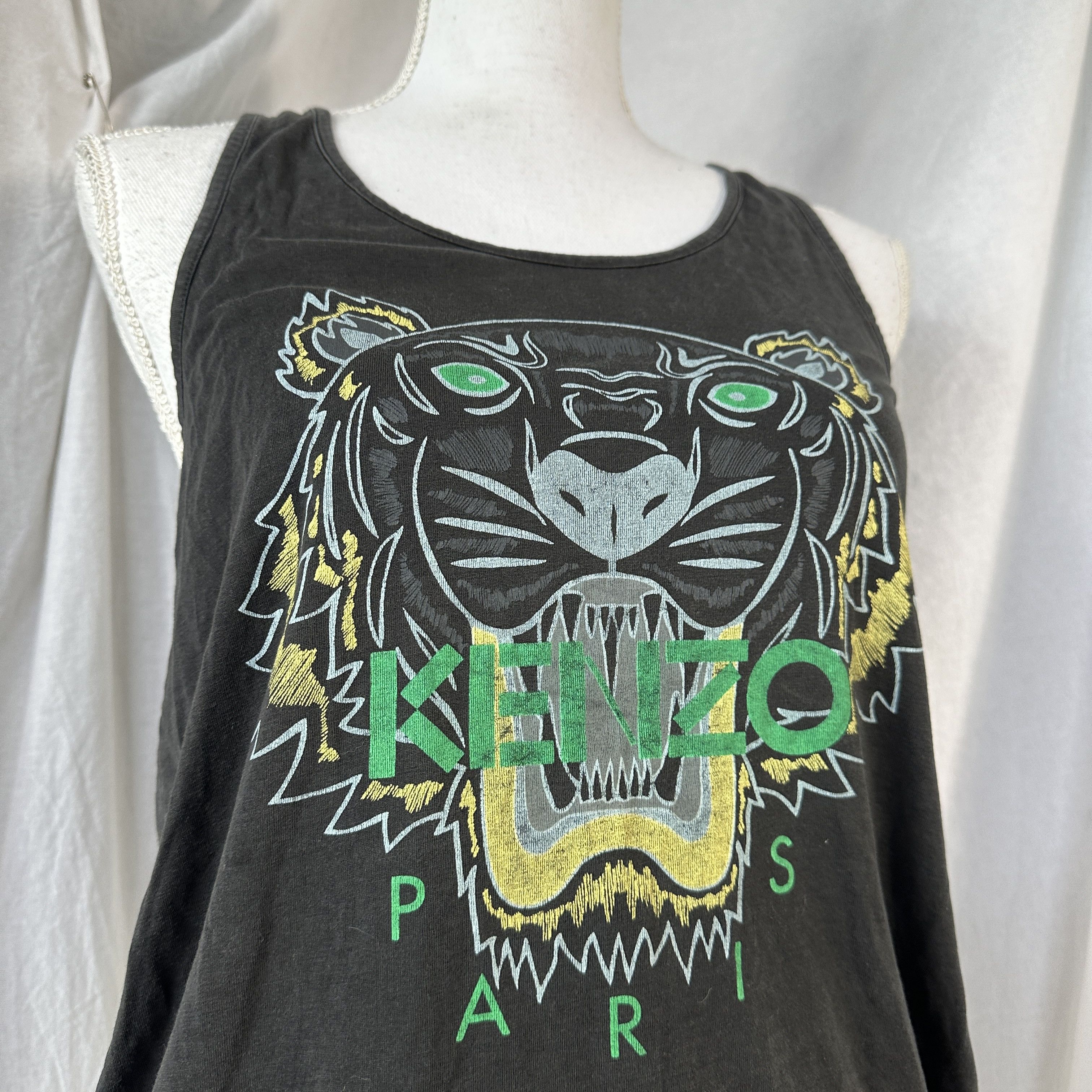 Kenzo × Vintage Vintage Avant Garde Archive Y2K Tanktop Kenzo Size S / US 4 / IT 40 - 4 Thumbnail