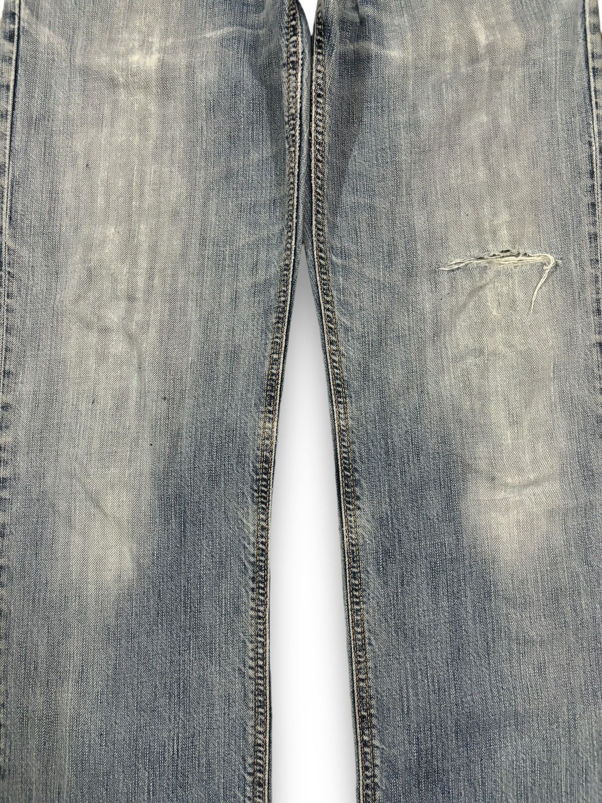 Edwin Vintage Edwin 503 Premium Blue Wash Distressed Grunge Jeans Size US 30 / EU 46 - 6 Thumbnail