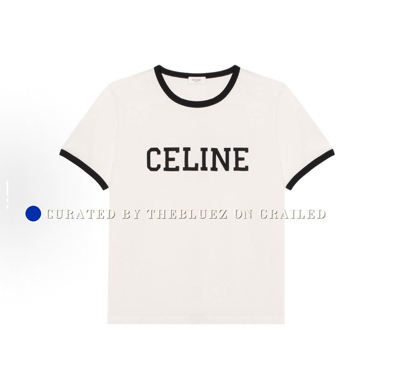 Celine Celine Flocked Logo Short Sleeve XL Size US XL / EU 56 / 4 - 1 Thumbnail