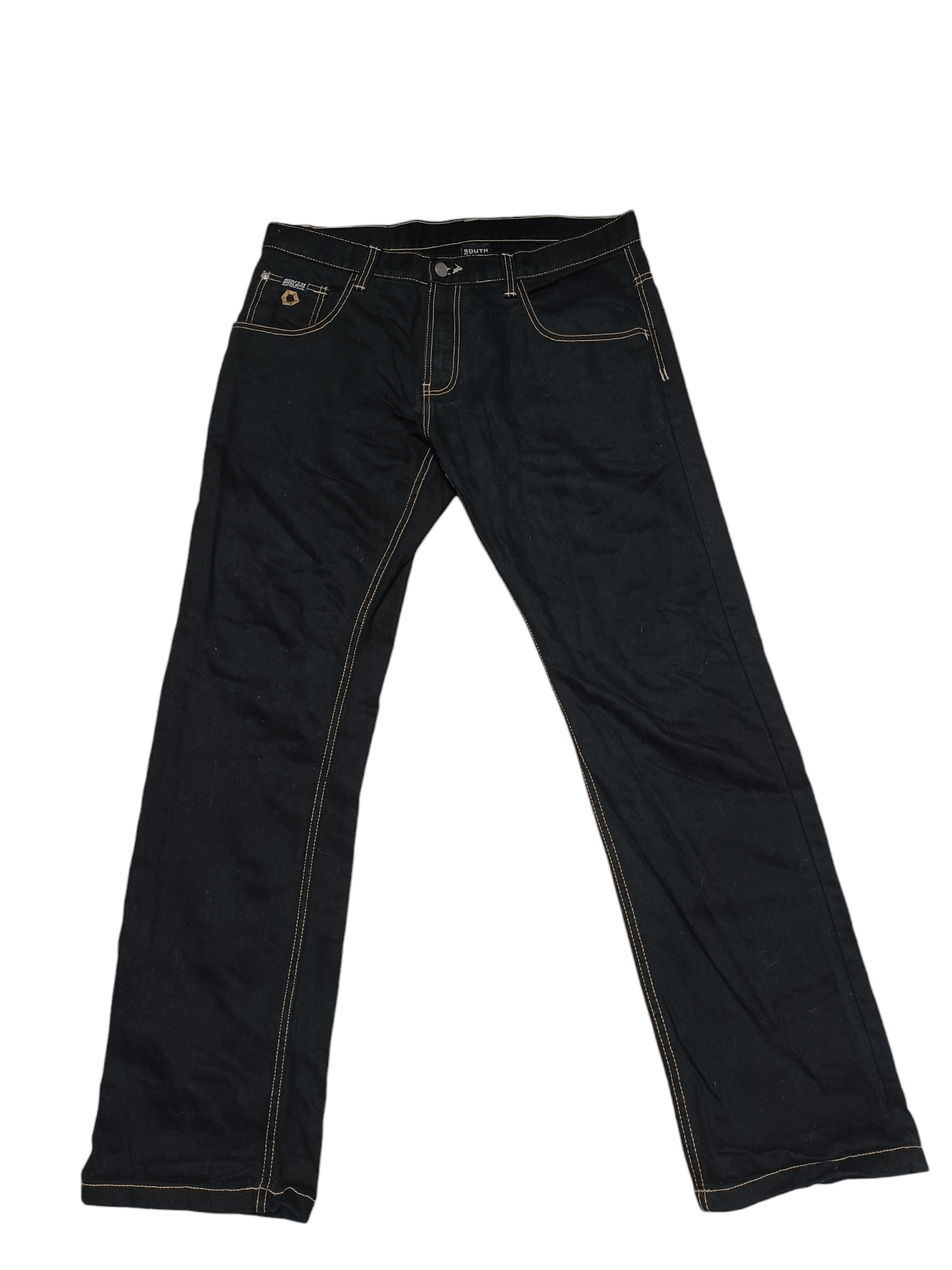 Southpole SOUTHPOLE EMBROIDERED LOGO SK8 STREETWEAR JEANS DENIM Size US 36 / EU 52 - 3 Thumbnail
