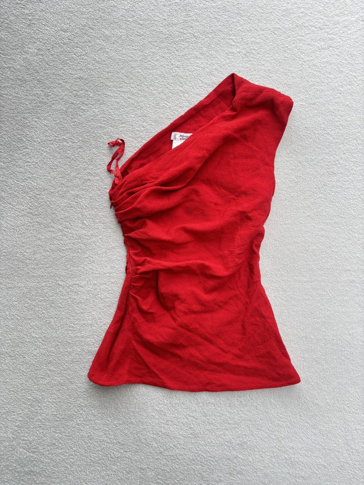 Yves Saint Laurent F/W 1994- Rive Gauche Couture- YSL- Asymmetrical Top Size XS / US 0-2 / IT 36-38 - 5 Thumbnail