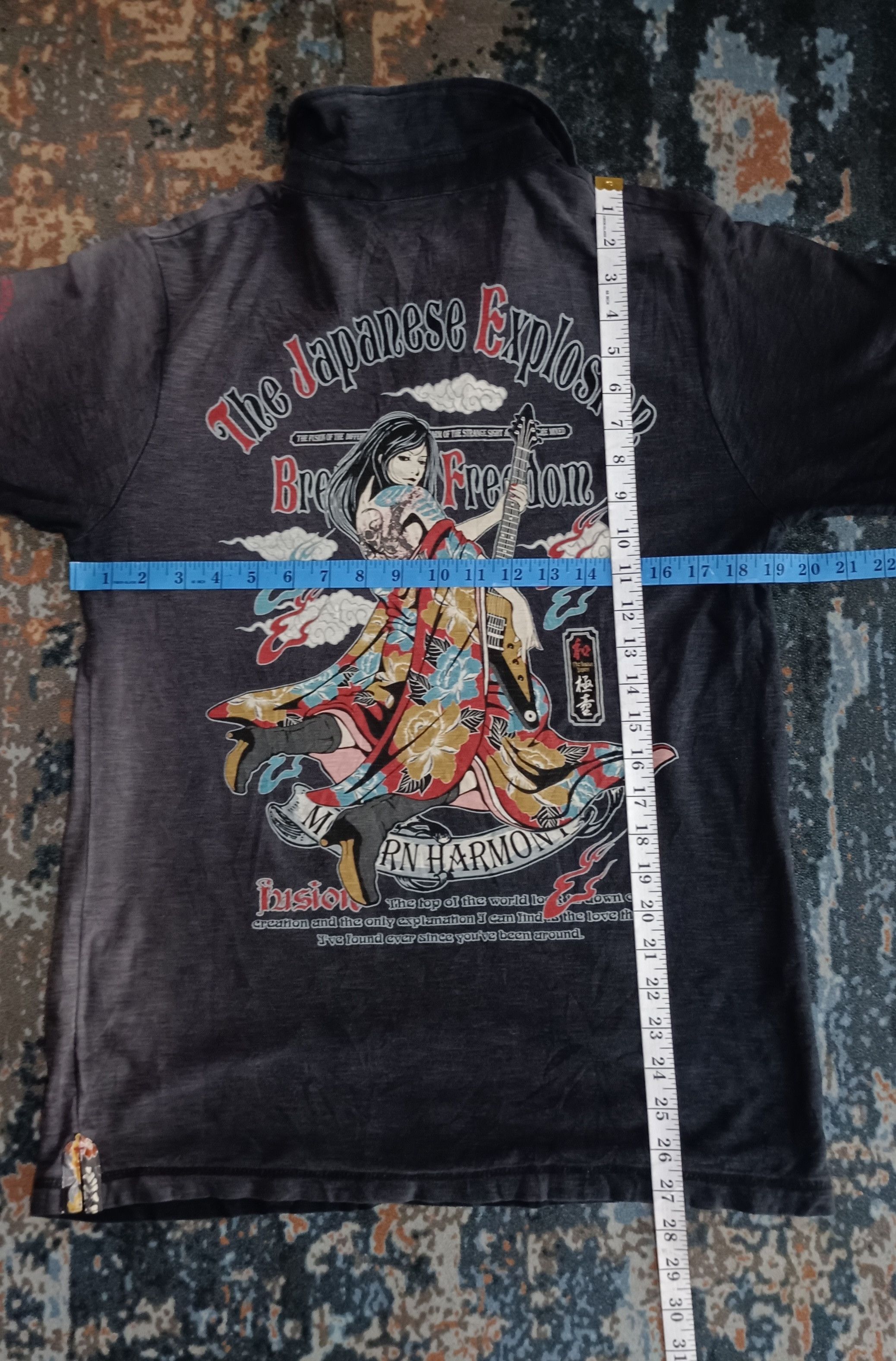 Bullet Noise Fusion Japan Bullet Noise Yakuza Full Print Sun Faded Size US M / EU 48-50 / 2 - 11 Thumbnail