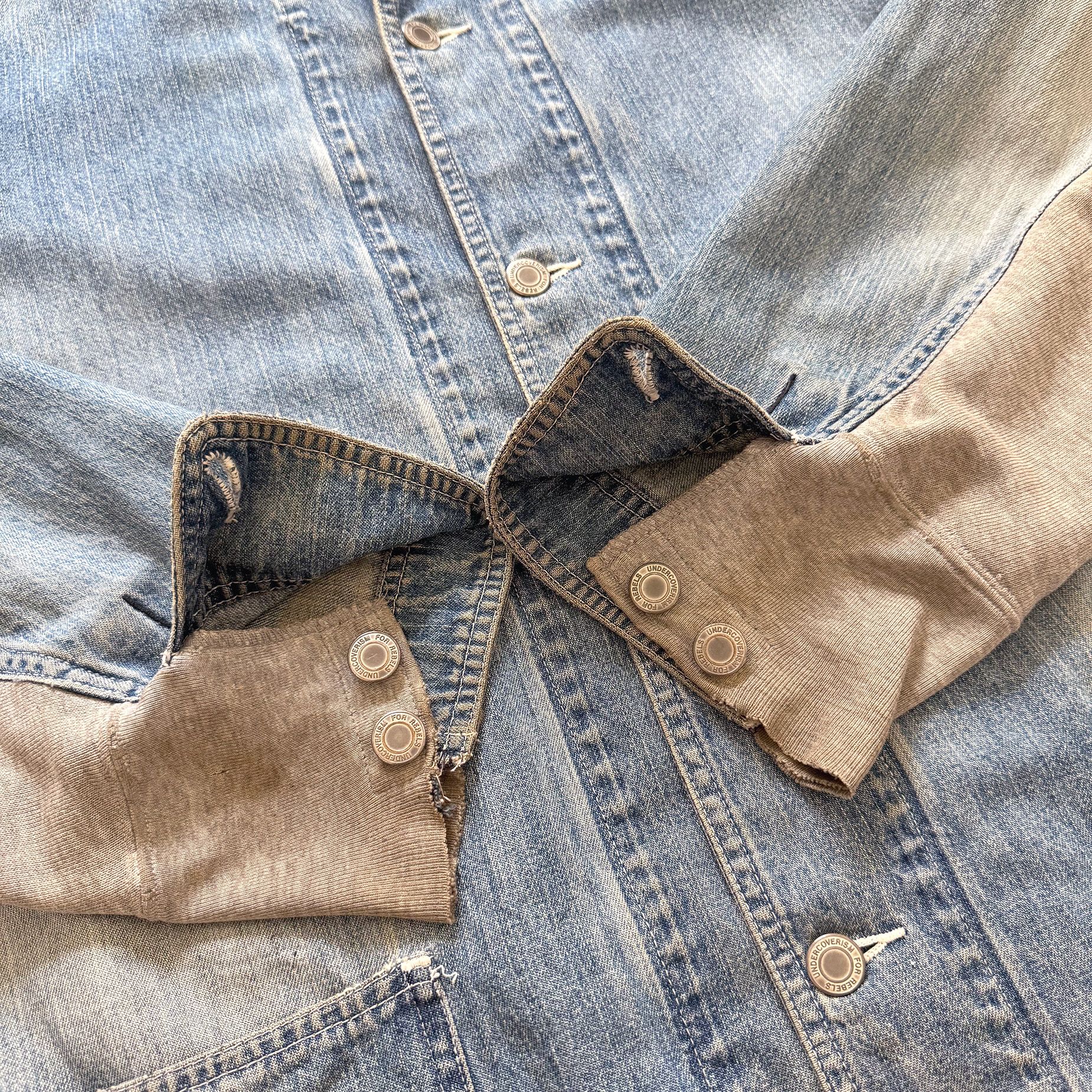 Undercover AW03 Paper Doll Hybrid Reconstructed Denim Chore Jacket Size US L / EU 52-54 / 3 - 16 Thumbnail