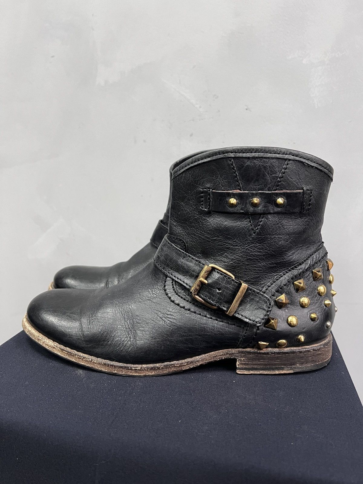Hedi Slimane Black Leather Archive Ankle Boots Minimal Style EU Size 40 Size US 7.5 / EU 40-41 - 9 Thumbnail