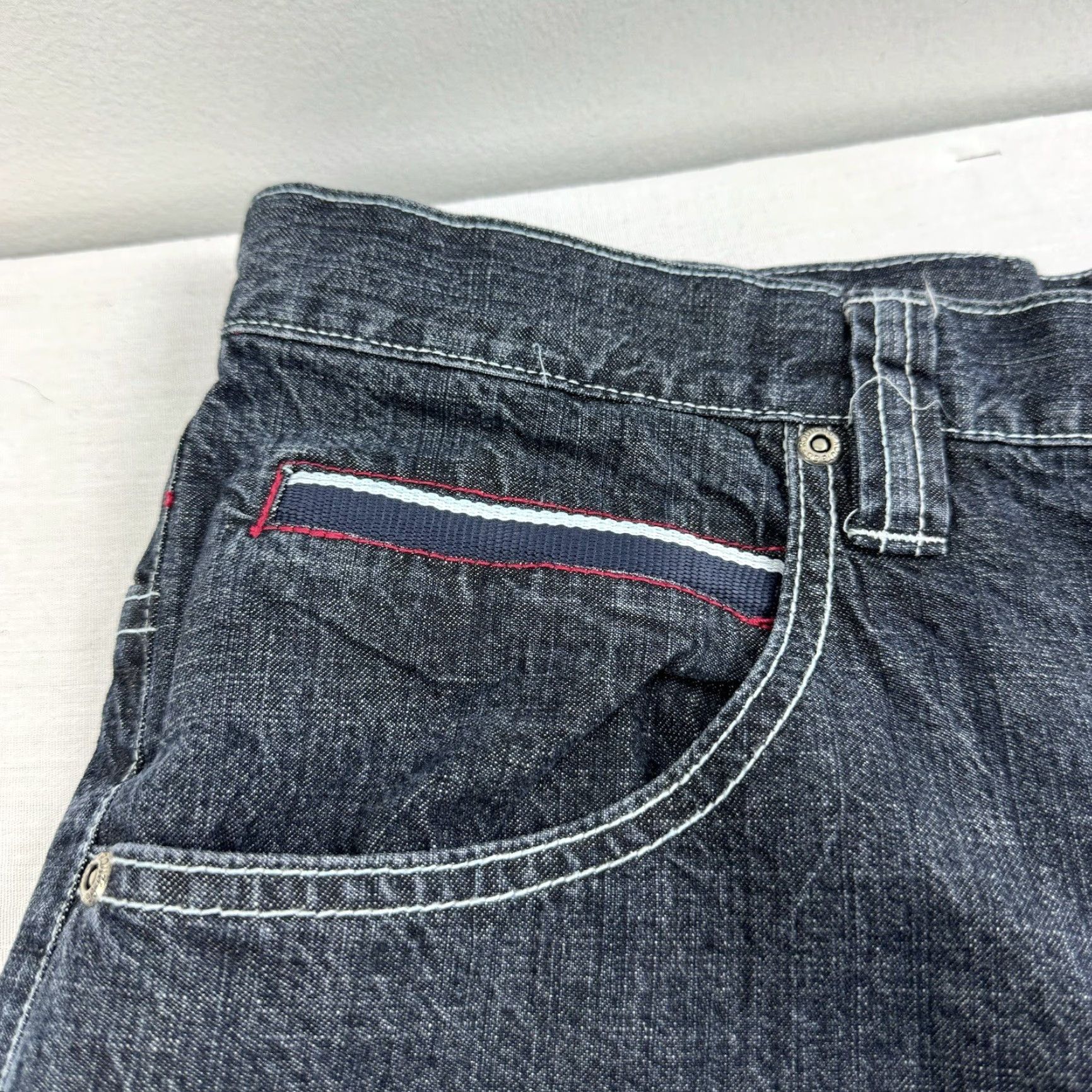 Route 66 VINTAGE Route 66 Jeans Black Wide Leg Adult 35x27 High Rise Relaxed Fit Y2K Grunge Mens Size US 35 - 4 Thumbnail