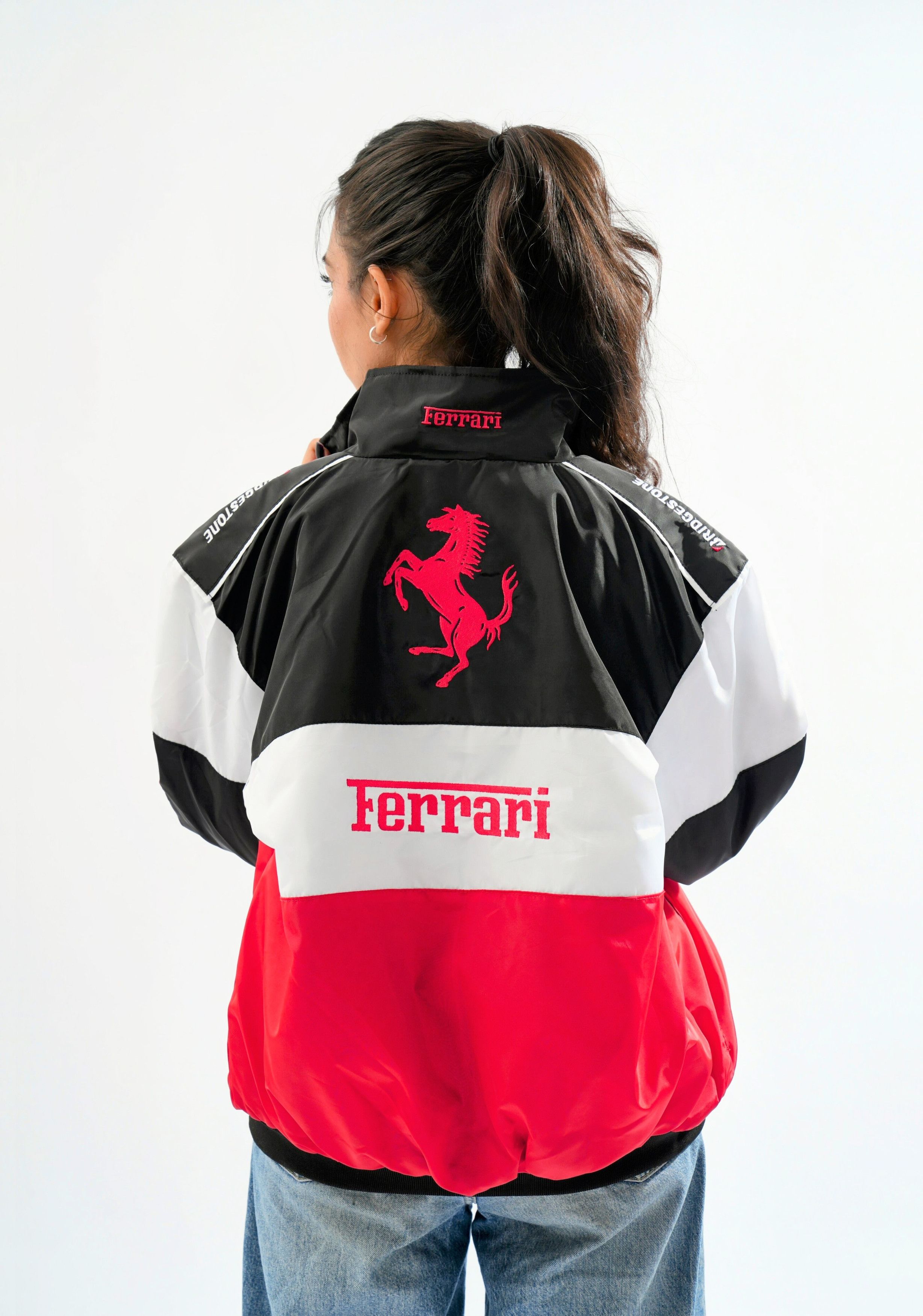Ferrari 🔥 FERRARI ADULT F1 RACING JACKET VINTAGE EBROIDERED COTTON Size US XL / EU 56 / 4 - 4 Thumbnail