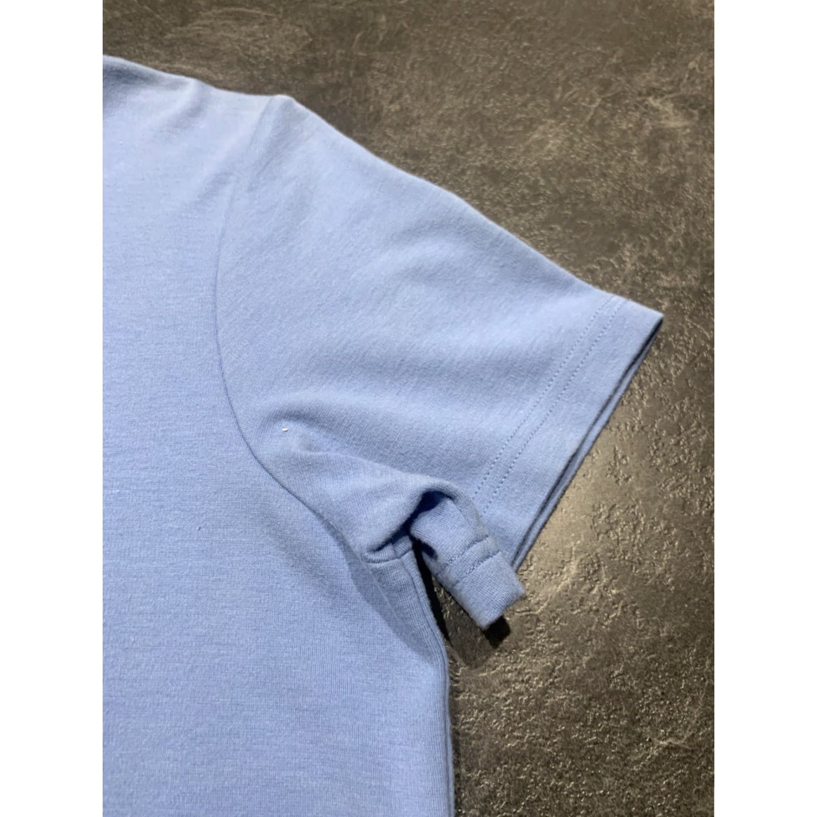 Vintage L.L. Bean Women's Medium Blue Short Sleeve Cotton Crew Neck T-Shirt - Solid Classic Fit Size M / US 6-8 / IT 42-44 - 3 Thumbnail