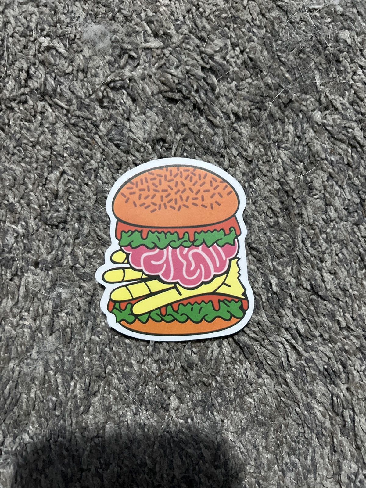 Hypebeast Zombie Brains Hand Burger Sticker Size ONE SIZE - 1 Thumbnail