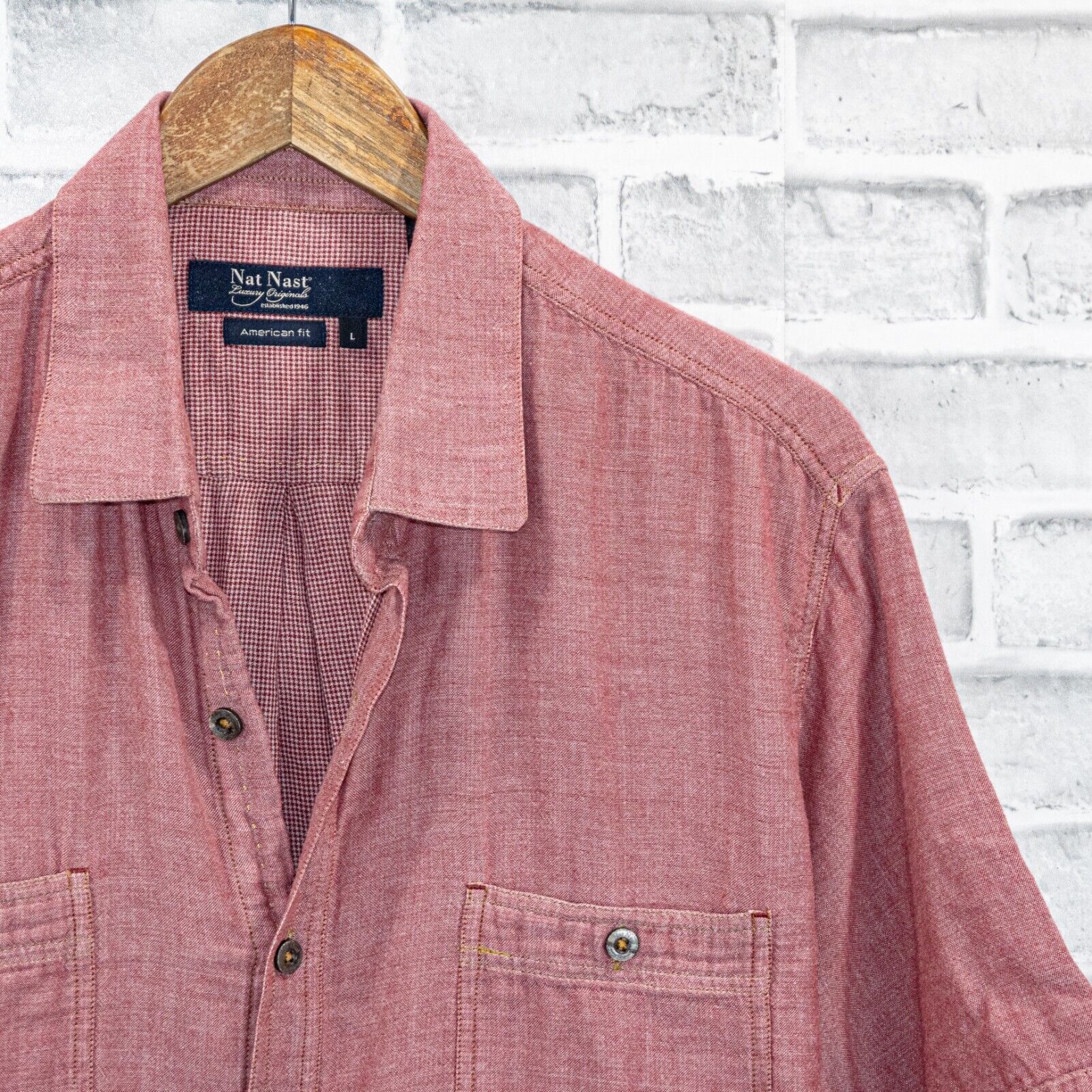 Nat Nast Nat Nast Men's American Fit short sleeve button up Shirt Size US L / EU 52-54 / 3 - 3 Thumbnail