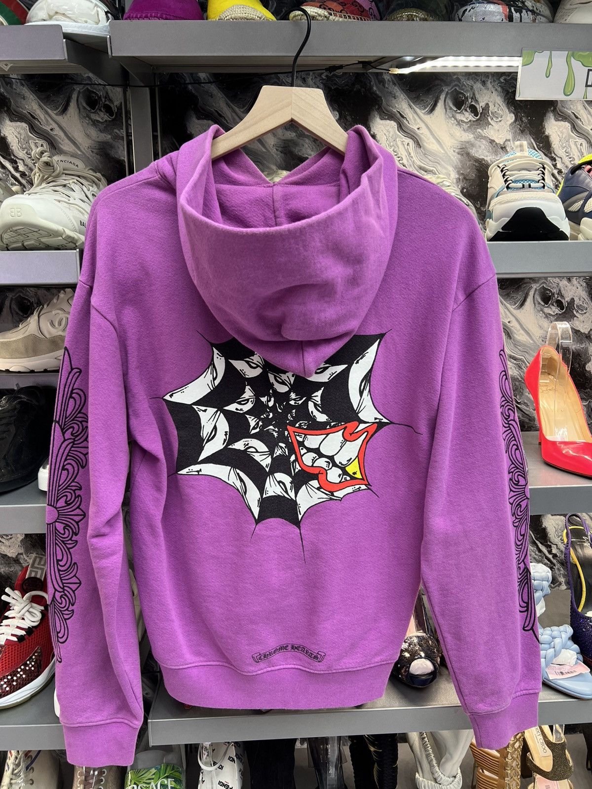 Chrome Hearts Chrome Hearts Matty Boy Spider Web Hoodie Size US M / EU 48-50 / 2 - 2 Thumbnail