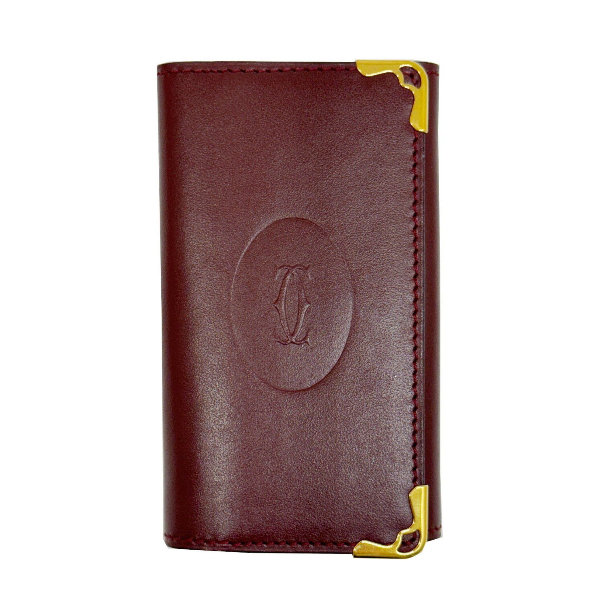 image of Cartier Must 6-Key Case, Leather, Bordeaux, For Women And Men