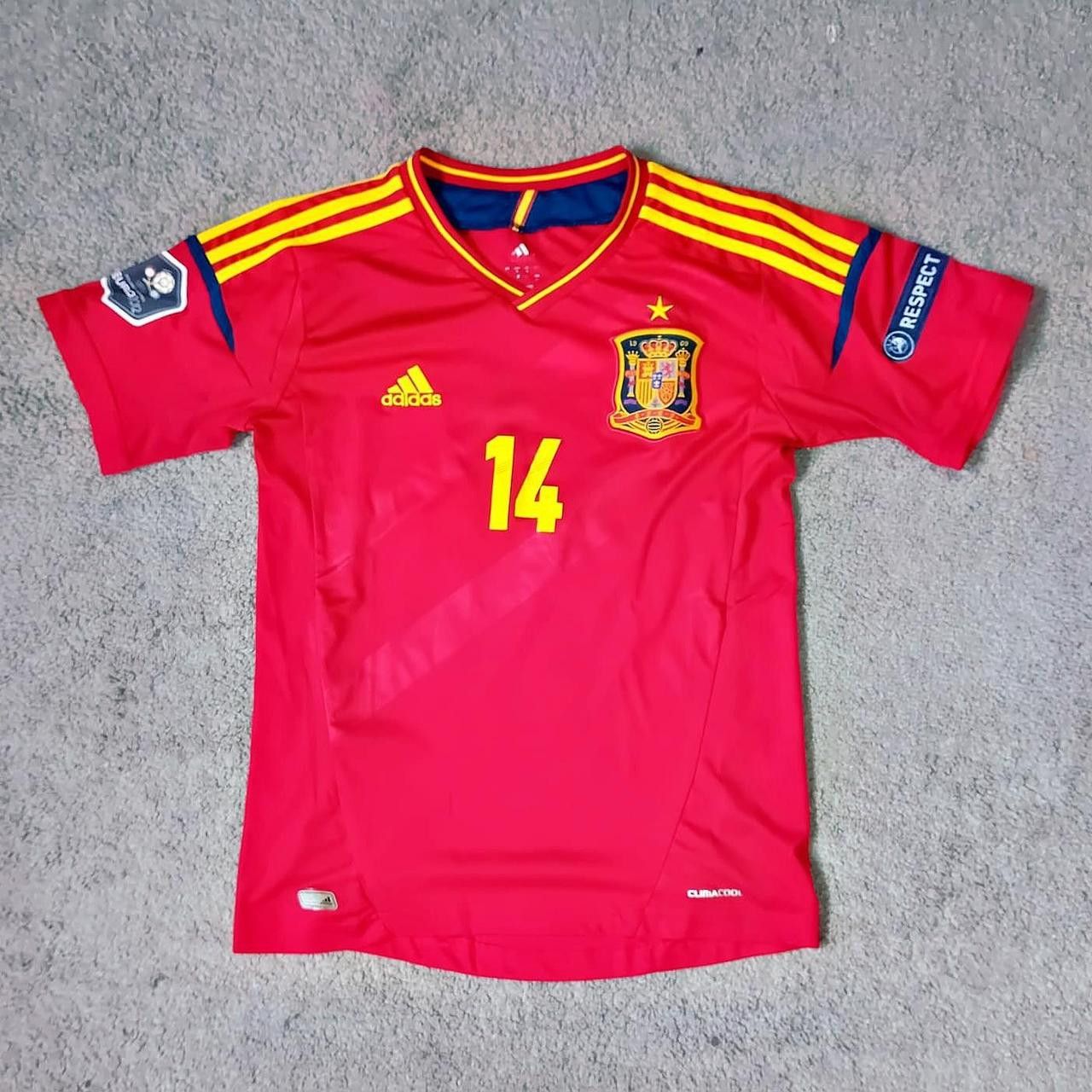 Adidas Vintage Xabi Alonso Spain Euro 2012 Rare Jersey La Roja S Size US S / EU 44-46 / 1 - 1 Thumbnail