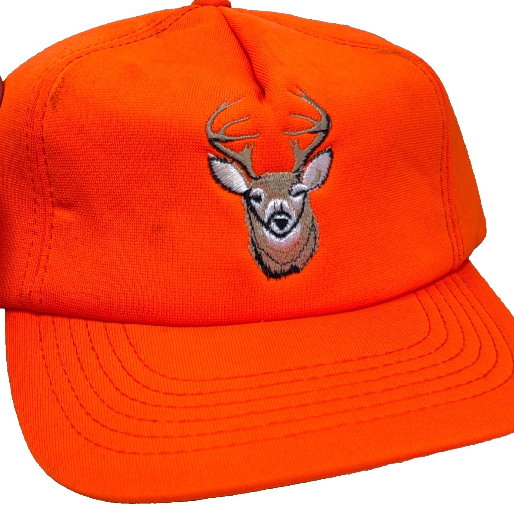 Vintage Vintage Duckbay Trucker Hat Cap Snapback Insulated 90s Deer Hunting Orange Camouflage Twill Cotton Adjustable Mens Casual Workwear Hat Size 44L - 2 Thumbnail