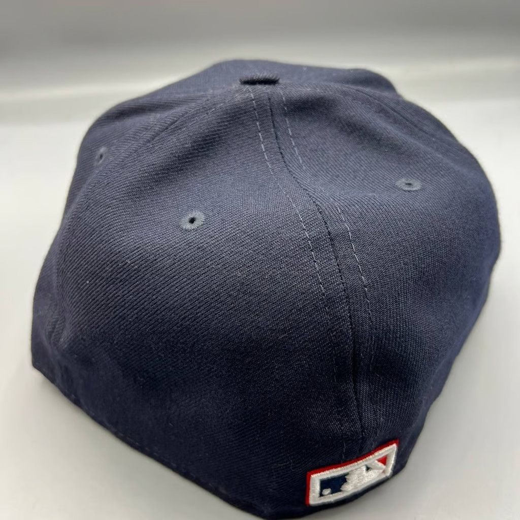 New Era Cleveland Indians Guardians Hat Men 7 5/8 Navy Fitted Cap Size ONE SIZE - 7 Thumbnail