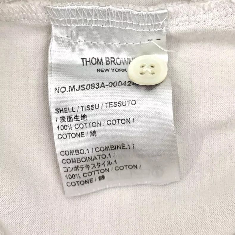 Thom Browne Thom Browne size2 White cotton round neck short sleeves Size US M / EU 48-50 / 2 - 7 Thumbnail