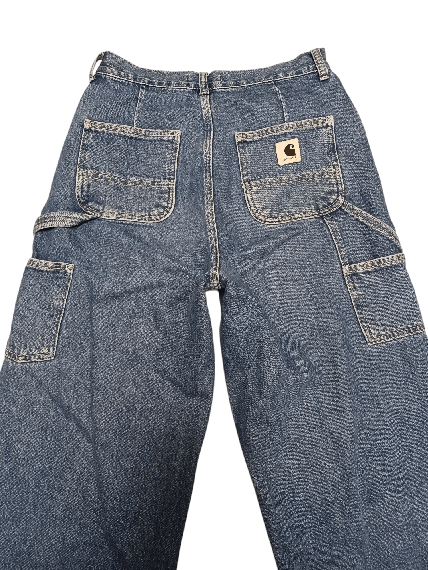 Carhartt FIRE CARHARTT BAGGY CARPENTERS HIGH WAIST LOOSE LADY`S JEANS Size 26" / US 2 / IT 38 - 2 Thumbnail