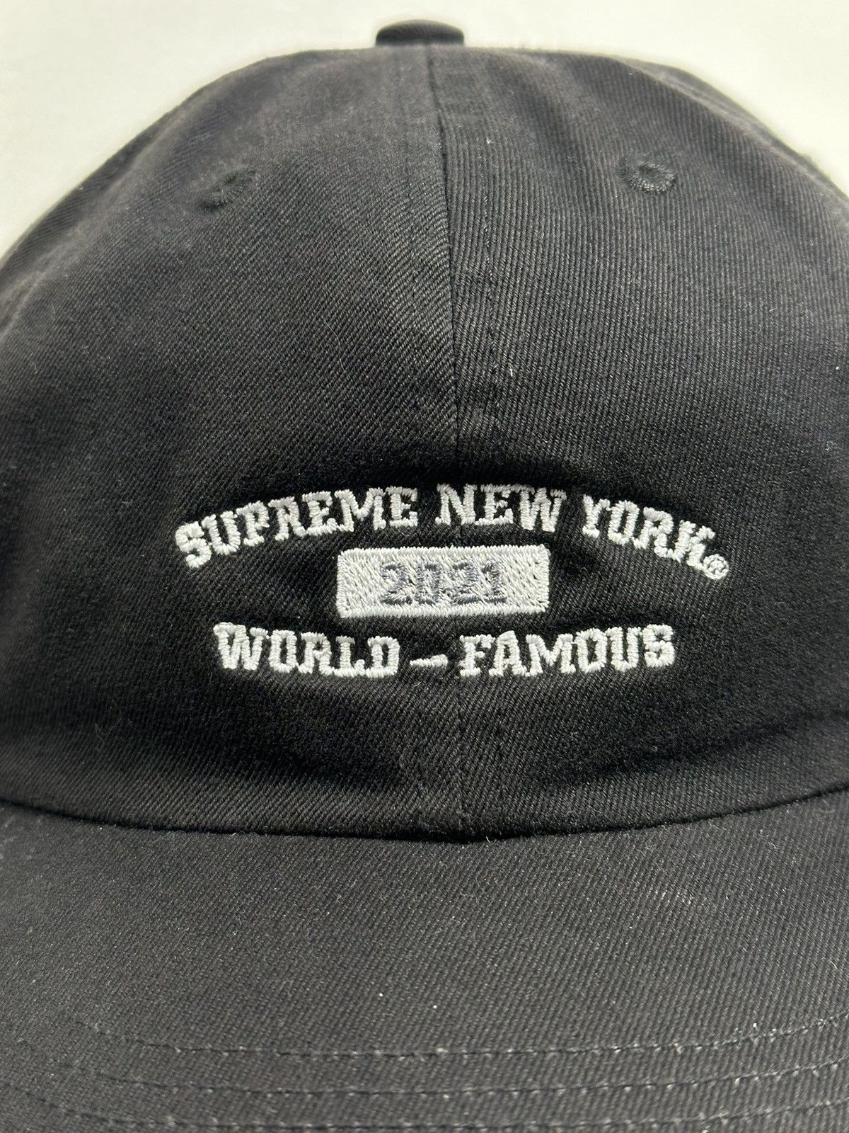 Supreme Supreme World Famous 6-Panel Cap Hat Size ONE SIZE - 2 Thumbnail