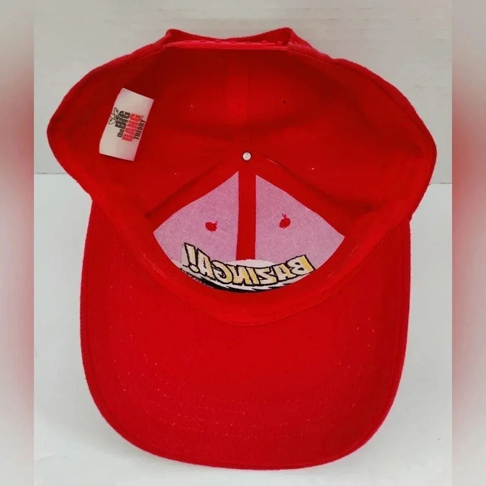 Ripple Junction Big Bang Bazinga! Snapback Hat Cap, One Size Adjustable, Red Size ONE SIZE - 5 Thumbnail