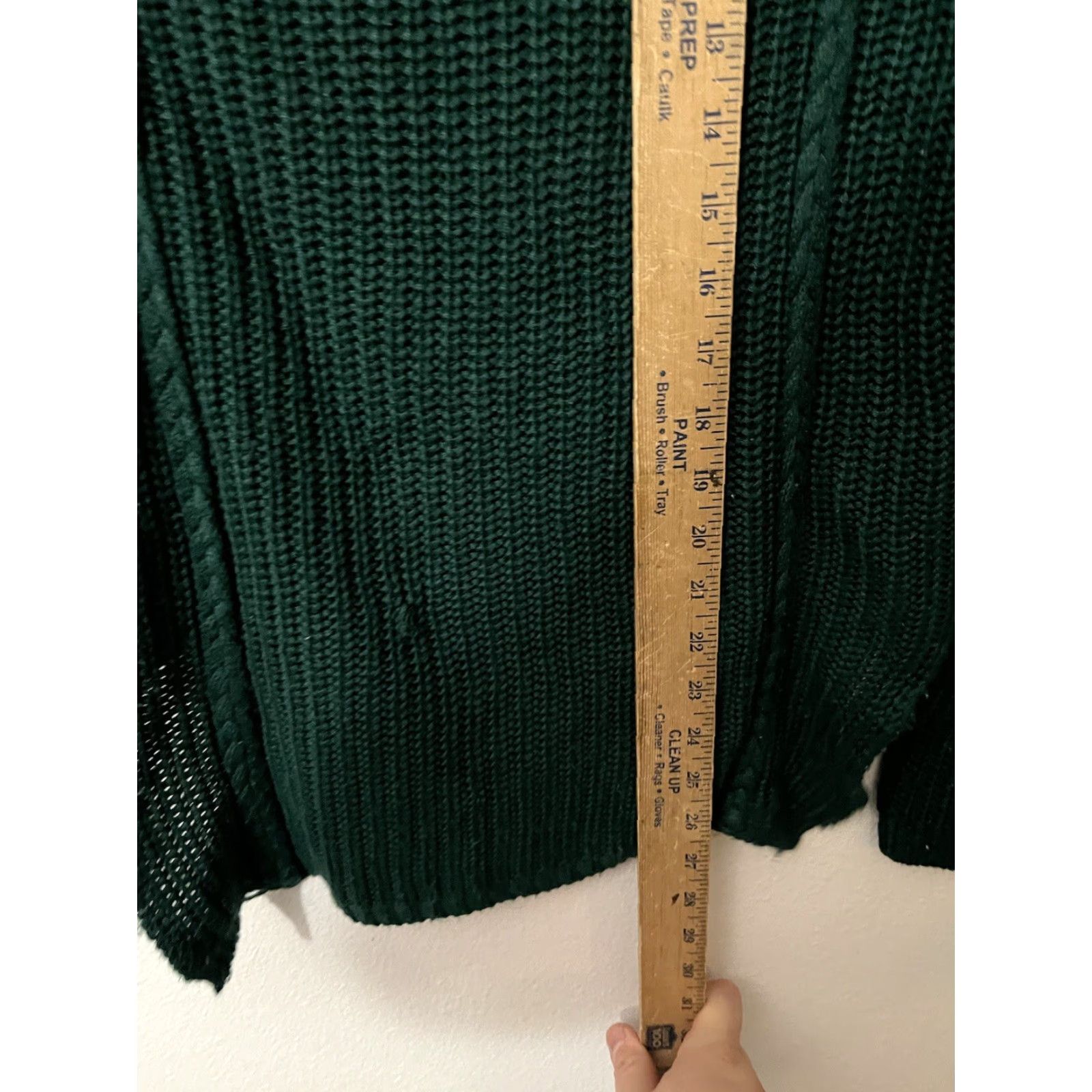 Zara Zara Women's Heavyweight Knit Crew Neck Sweater Size Medium Green Casual Pullover Size M / US 6-8 / IT 42-44 - 4 Thumbnail