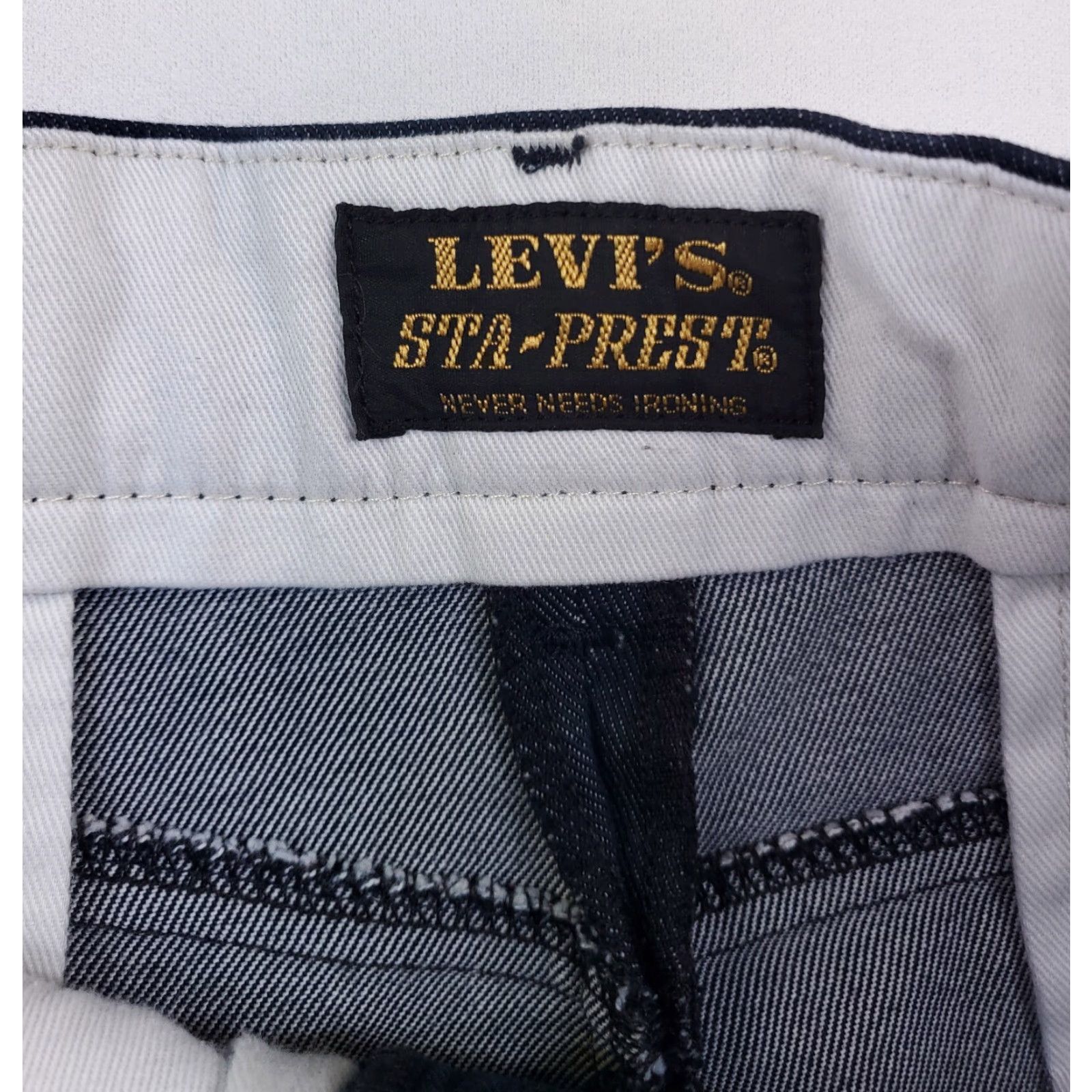 Levi's Levi's Sta-Prest Premium Pants Blue Mens 38 Regular Pants Chino 31 Inseam 38 x 32 (Actual 38 x 30.5) Size US 38 / EU 54 - 2 Thumbnail