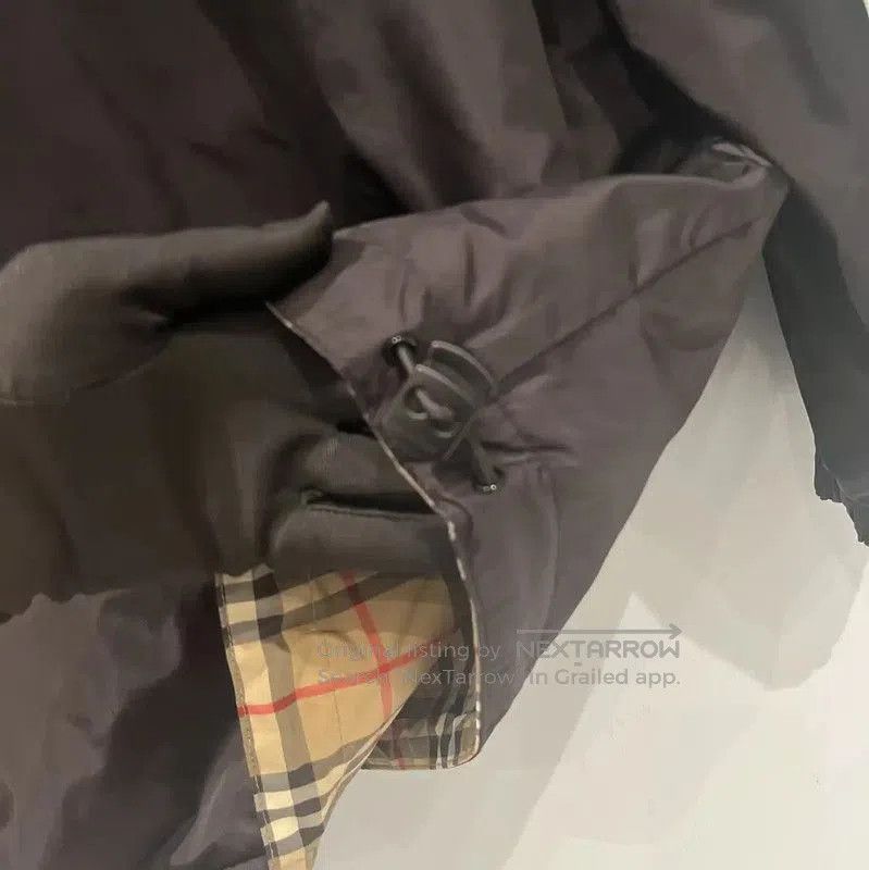 Burberry Burberry Men's Black Nylon Logo Check Jacket. Size US S / EU 44-46 / 1 - 8 Thumbnail