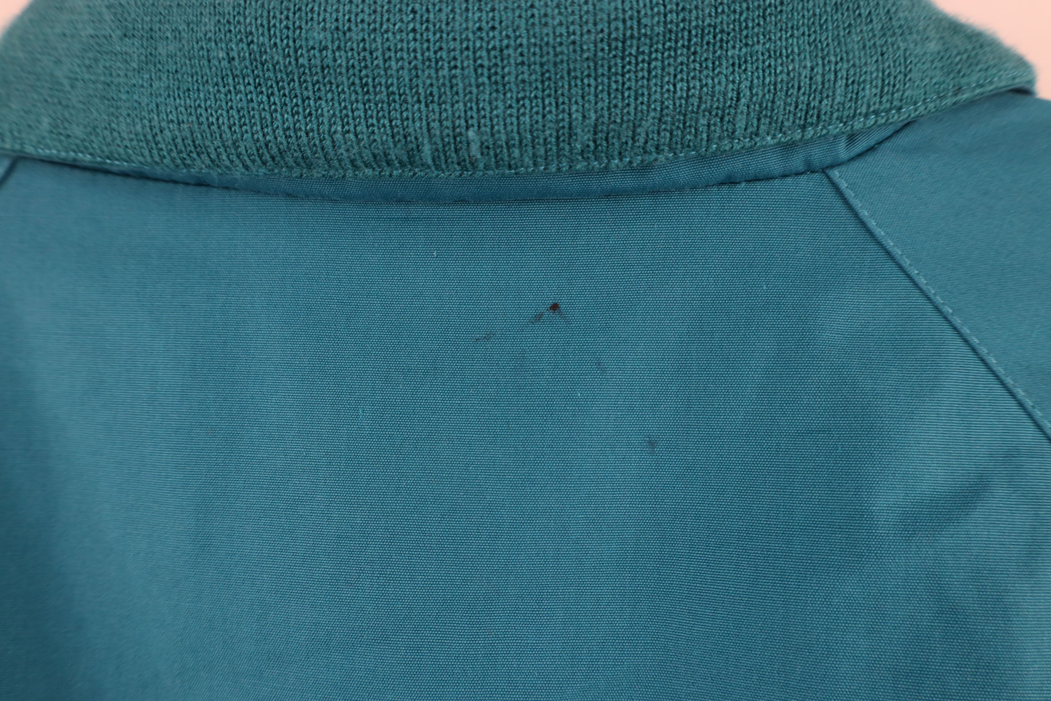 Lands' End × Vintage Vintage 90s Lands End Full Zip Cafe Racer Bomber Jacket Teal Size US L / EU 52-54 / 3 - 13 Thumbnail