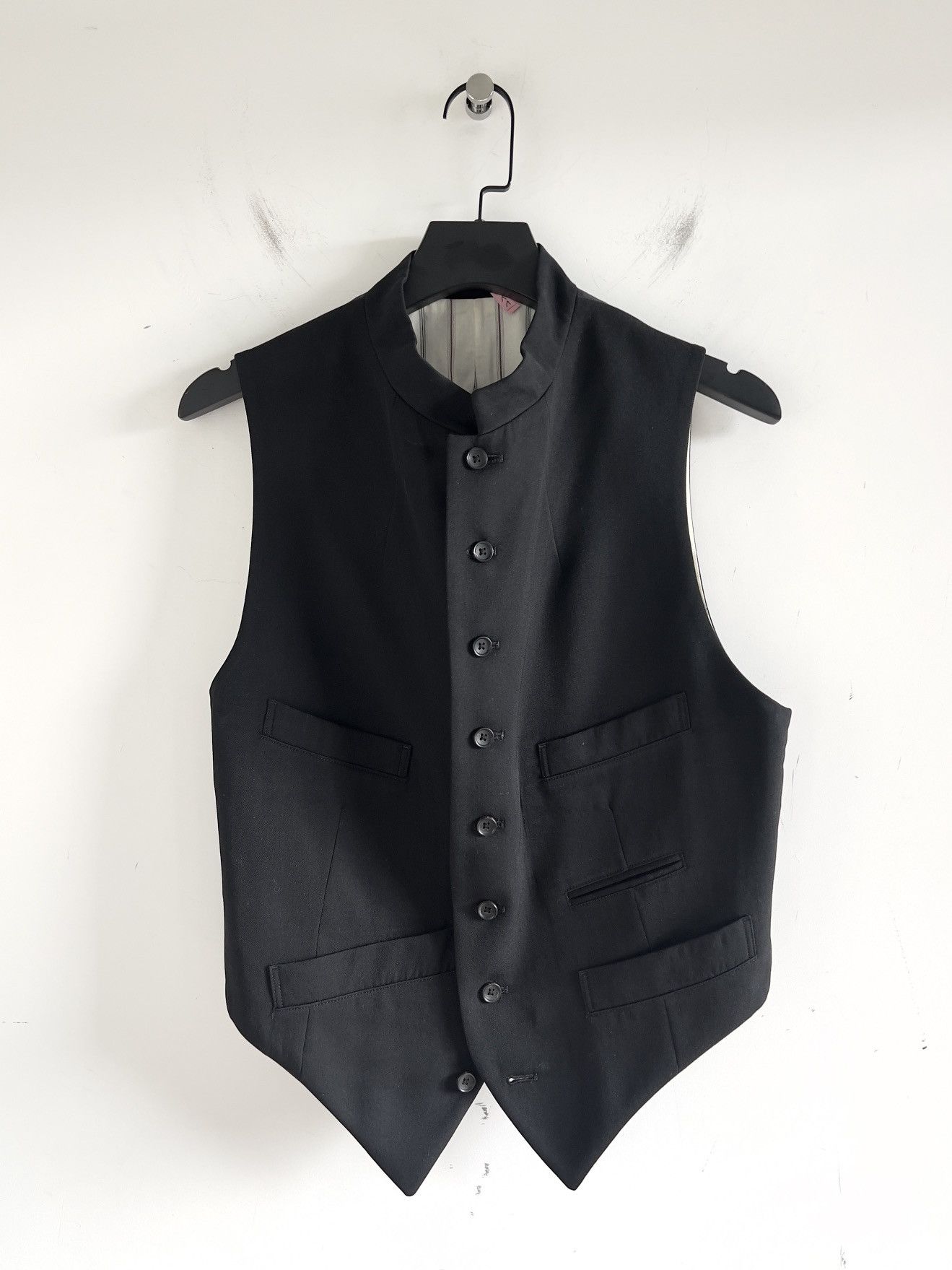 Yohji Yamamoto Yohji Yamamoto Pour Homme W/Gabardine 8BS Stand Collar Vest Size US L / EU 52-54 / 3 - 9 Thumbnail