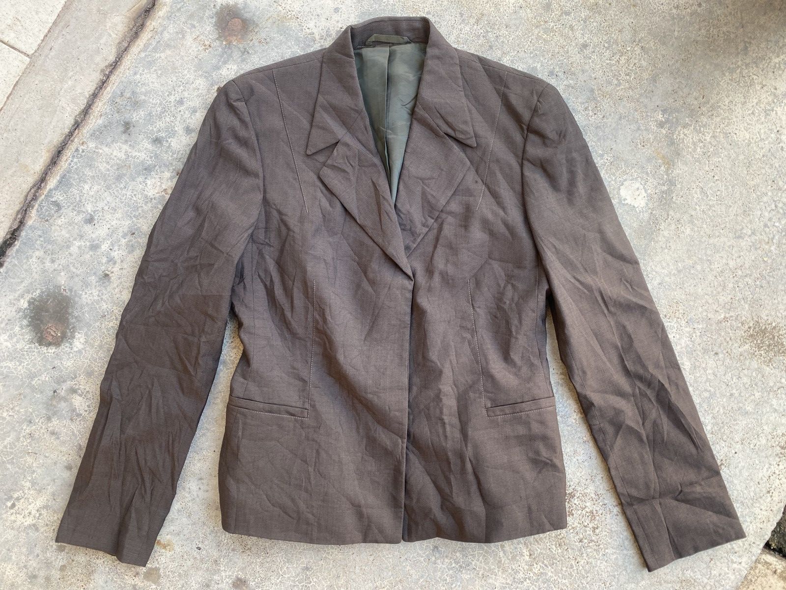 Vintage Vintage 90's Gucci by Tom Ford Silk & Wool Blazer Size S / US 4 / IT 40 - 1 Thumbnail