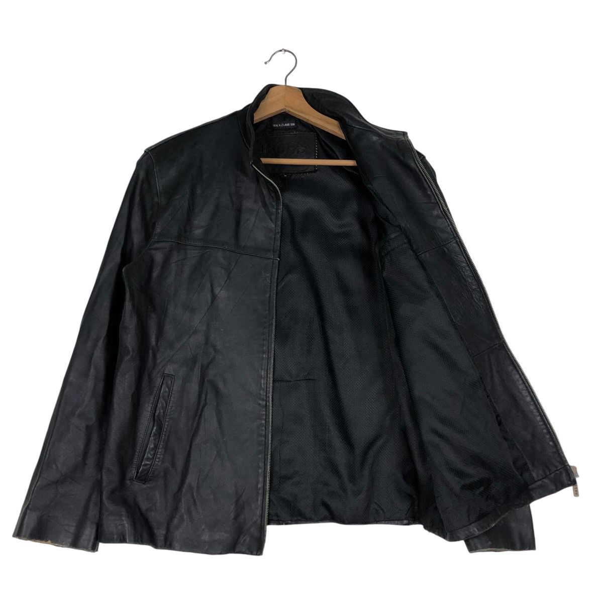 Hugo Boss 📌Real New Zealand Lamb Skin Hugo Boss Leather Jacket Size US M / EU 48-50 / 2 - 12 Thumbnail