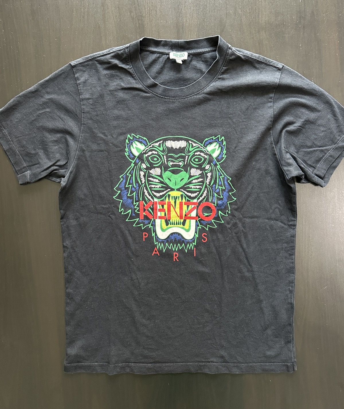 Kenzo Kenzo Paris Tiger Graphic T-Shirt Black Size US M / EU 48-50 / 2 - 1 Thumbnail