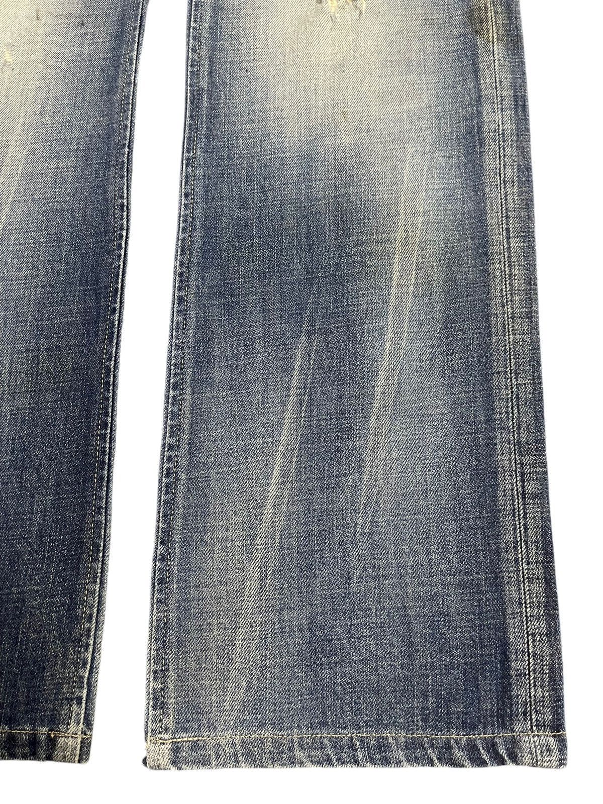 Hysteric Glamour Vintage Japanese Bartack Blue Wash Faded Style Baggy Jeans Size US 30 / EU 46 - 6 Thumbnail