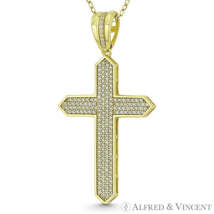 Other Passion Crucifix Cross Cubic Zirconia .925 Sterling Silver Size ONE SIZE - 1 Preview