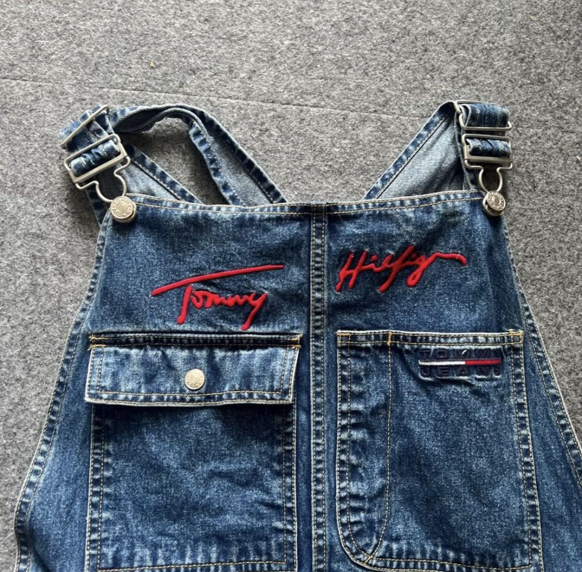 Tommy Hilfiger Vintage rare Tommy Hilfiger overalls Jorts Size US 33 - 3 Thumbnail