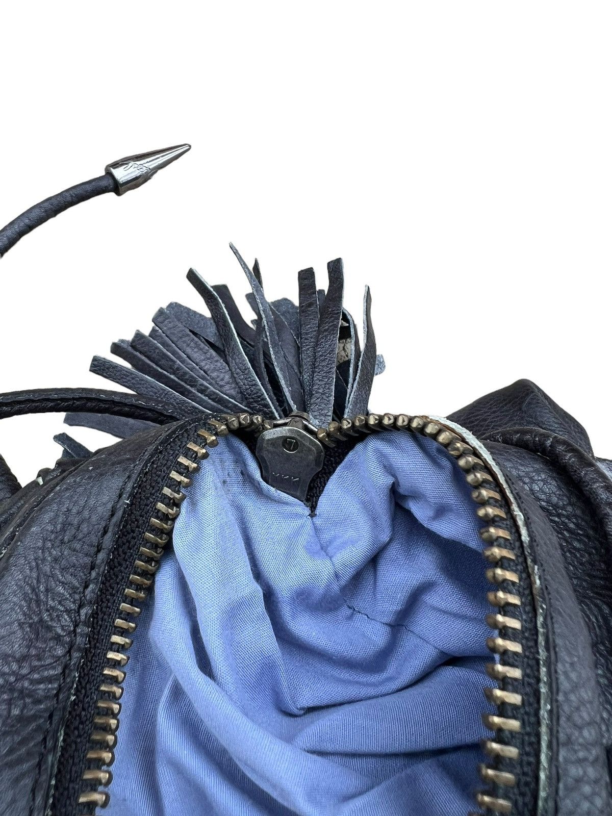 Diesel × Leather RARE Design Diesel Black Leather Mini Bag Size ONE SIZE - 24 Thumbnail