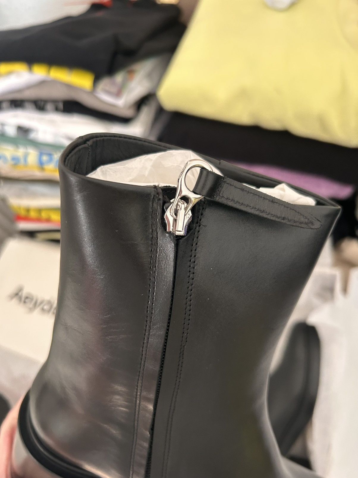 aeyde Aeyde Teddy Calf Leather Boots Size US 10 / IT 40 - 4 Thumbnail