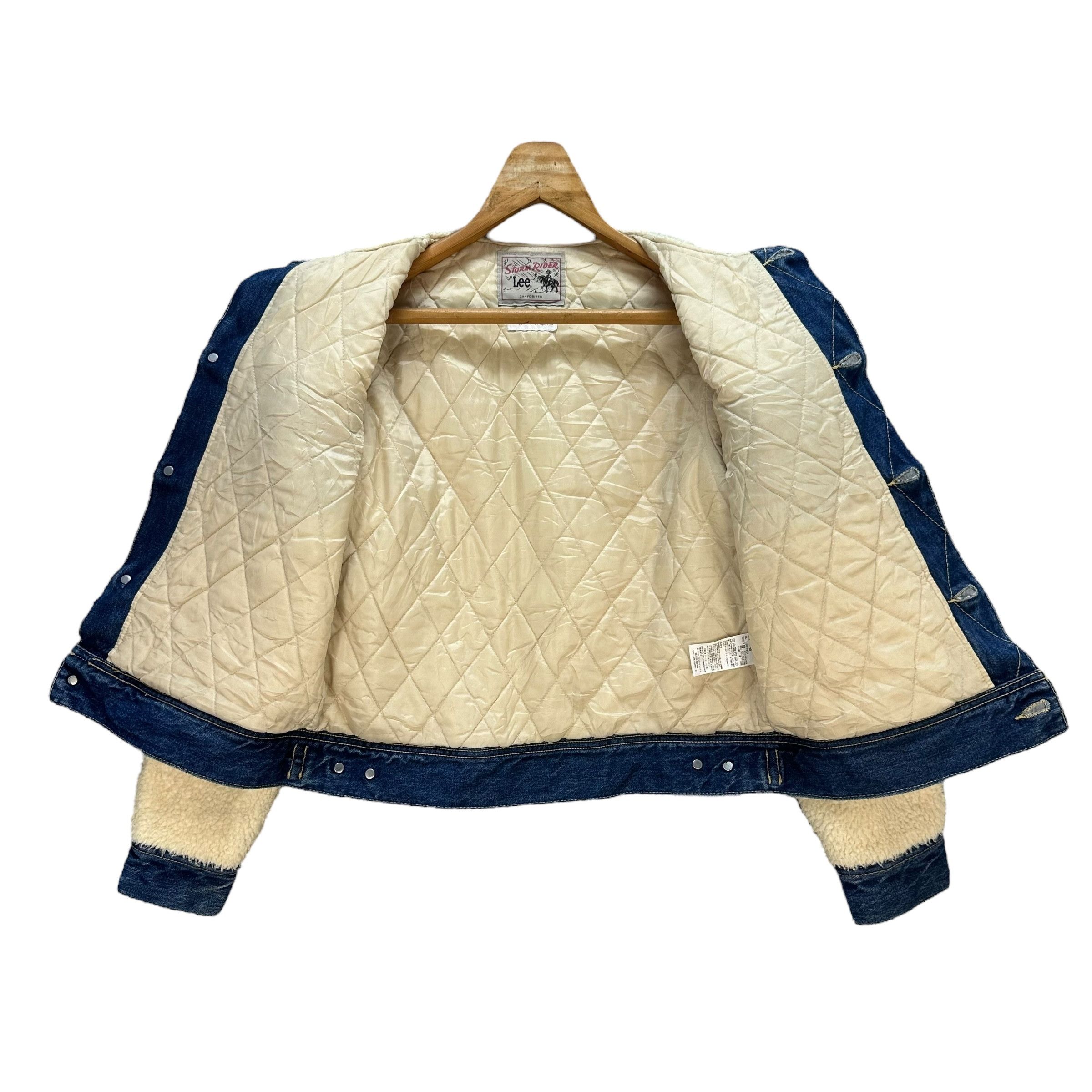 Lee Lee X E Hyphen World Gallery Sherpa Denim Jacket #A27-0628 Size M / US 6-8 / IT 42-44 - 6 Thumbnail