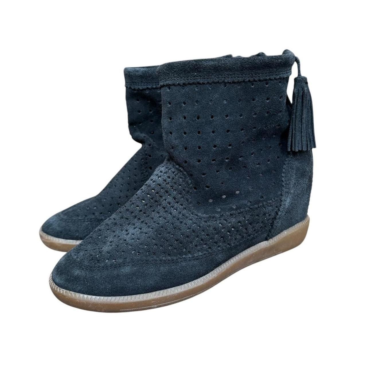 Isabel Marant Isabel Marant Basley Suede Sneakers Perforated size FR38 Size US 6 / IT 36 - 1 Thumbnail