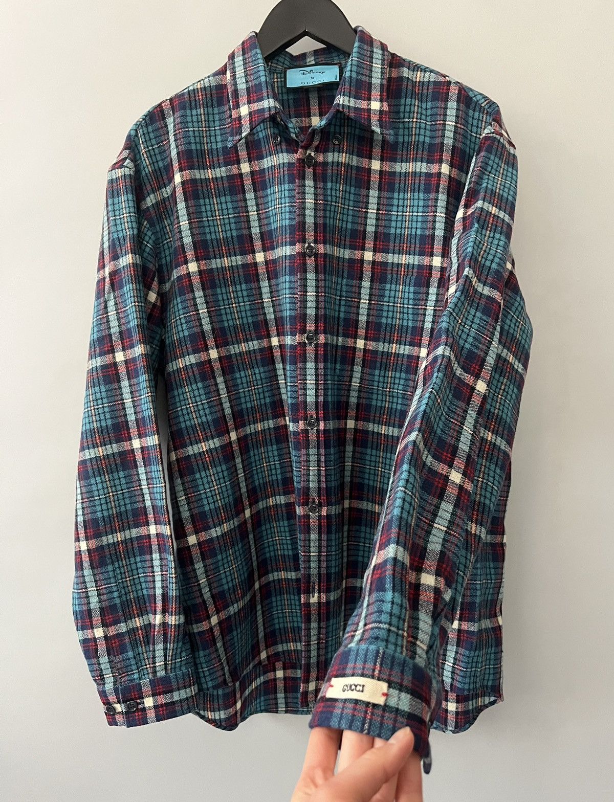 Disney × Gucci Gucci x Disney Donald Duck GG Check Shirt Size US M / EU 48-50 / 2 - 4 Thumbnail