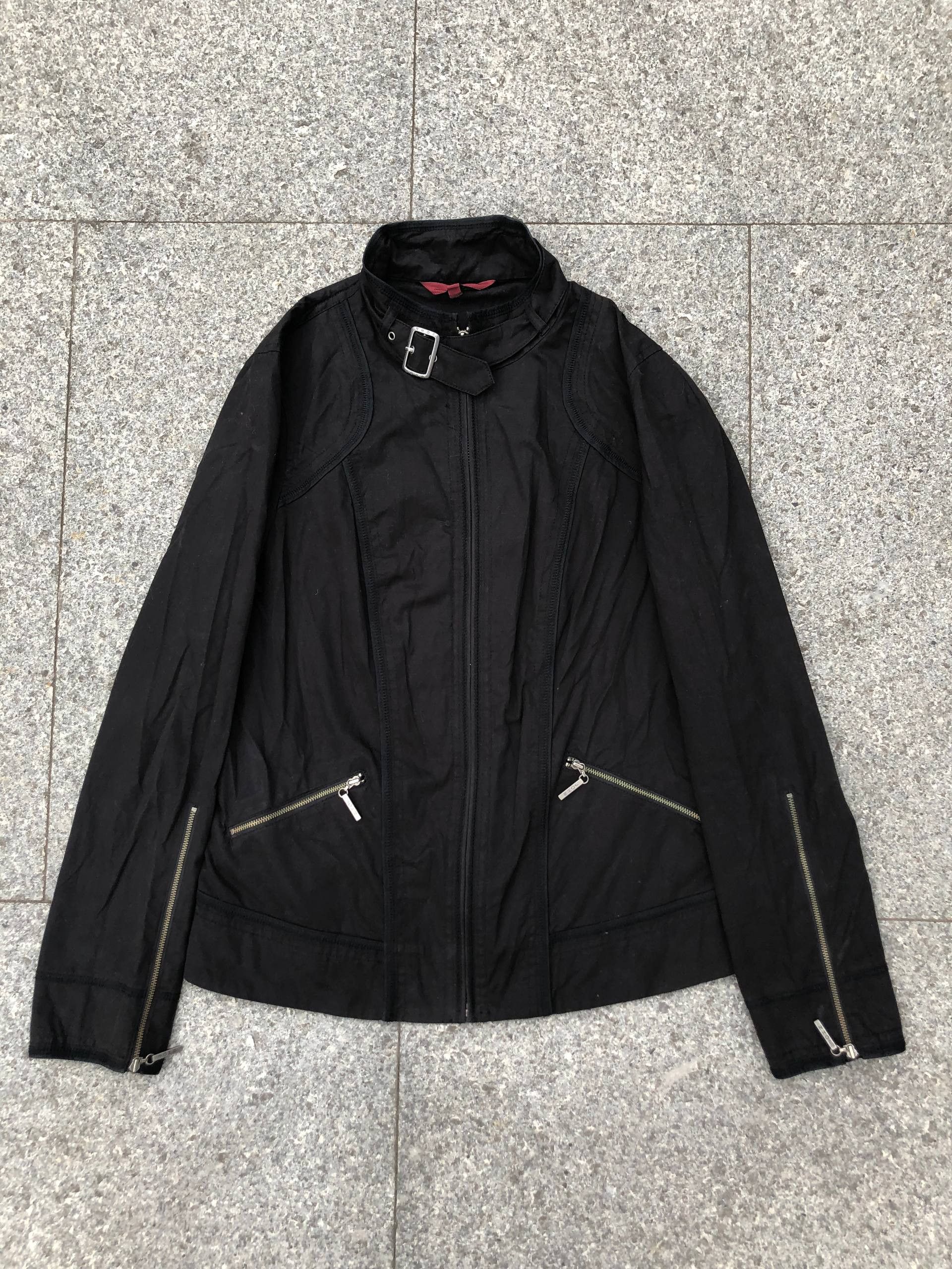 john richmond 2000s archive multi-zip jacket