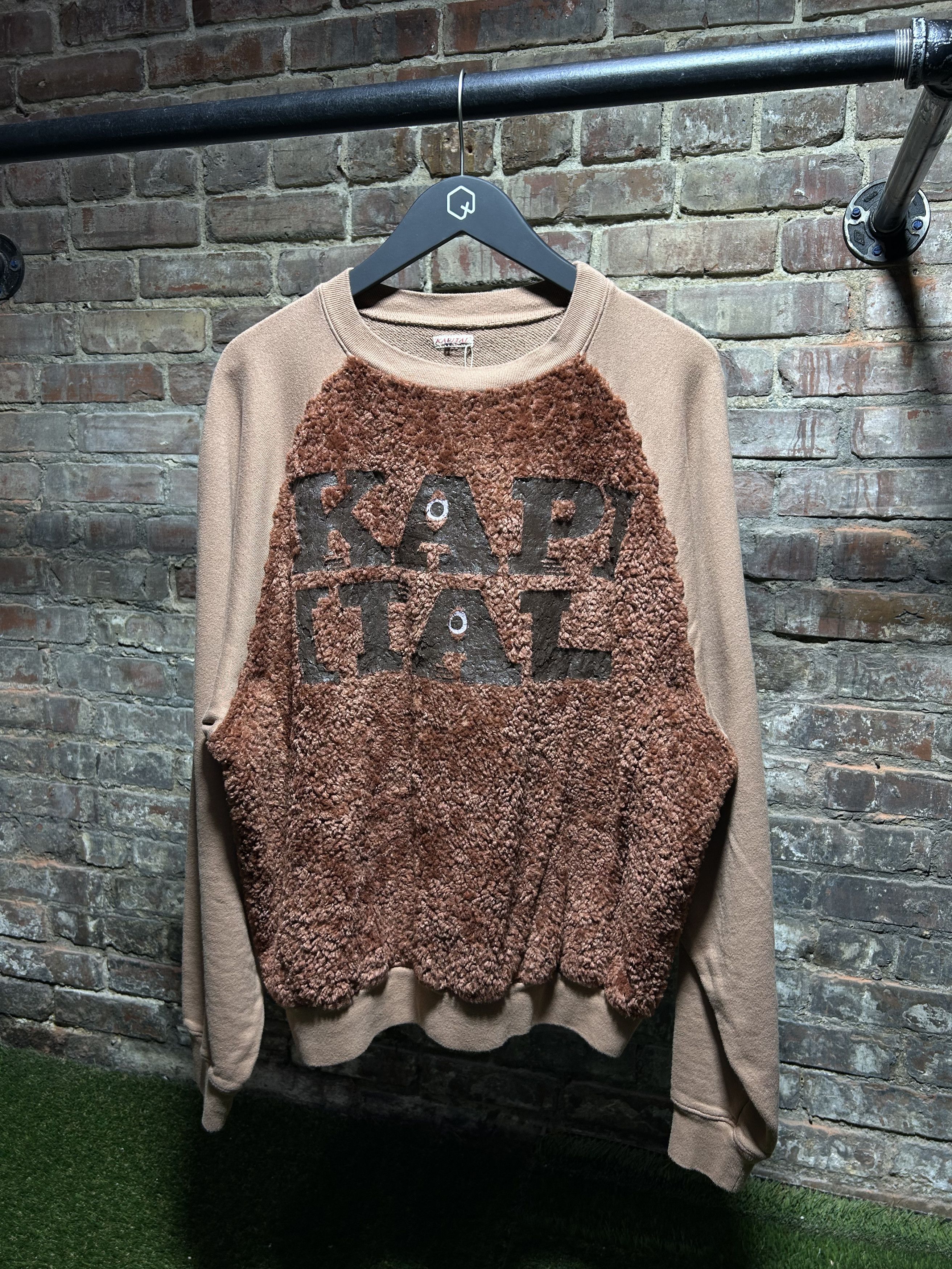 Kapital Speakeasy Fur Grizzly Crewneck