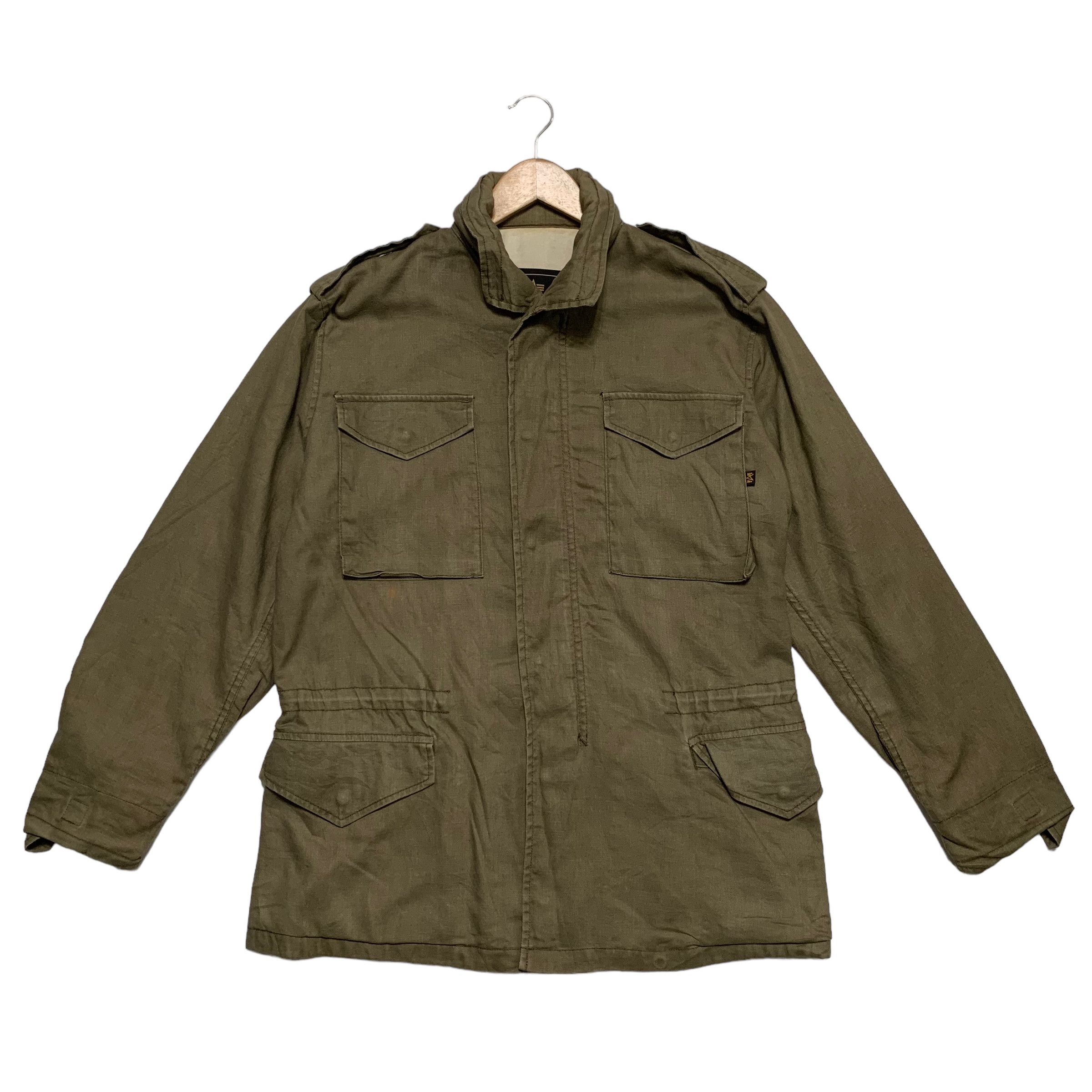 Image of Alpha Industries Parka in Green, Men's (Size Large)