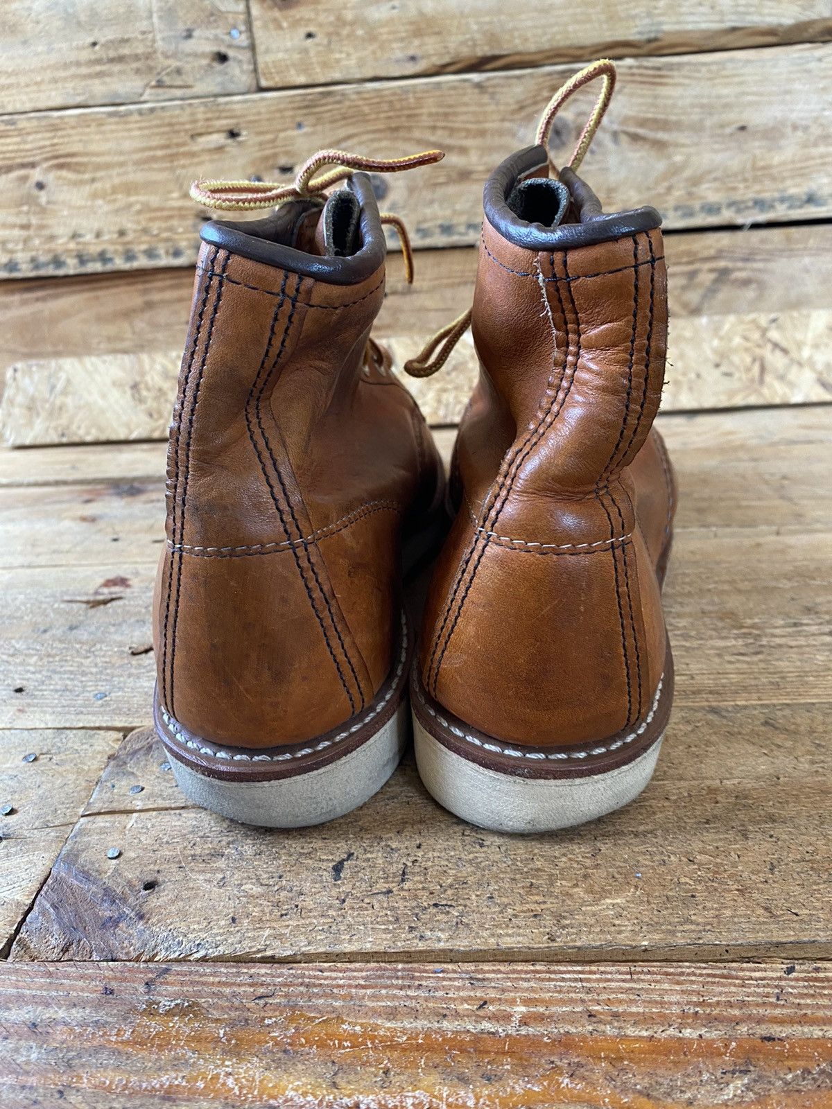 Red Wing Redwing moc-toe brown leather boots uk 6.5 Size US 7.5 / EU 40-41 - 4 Thumbnail